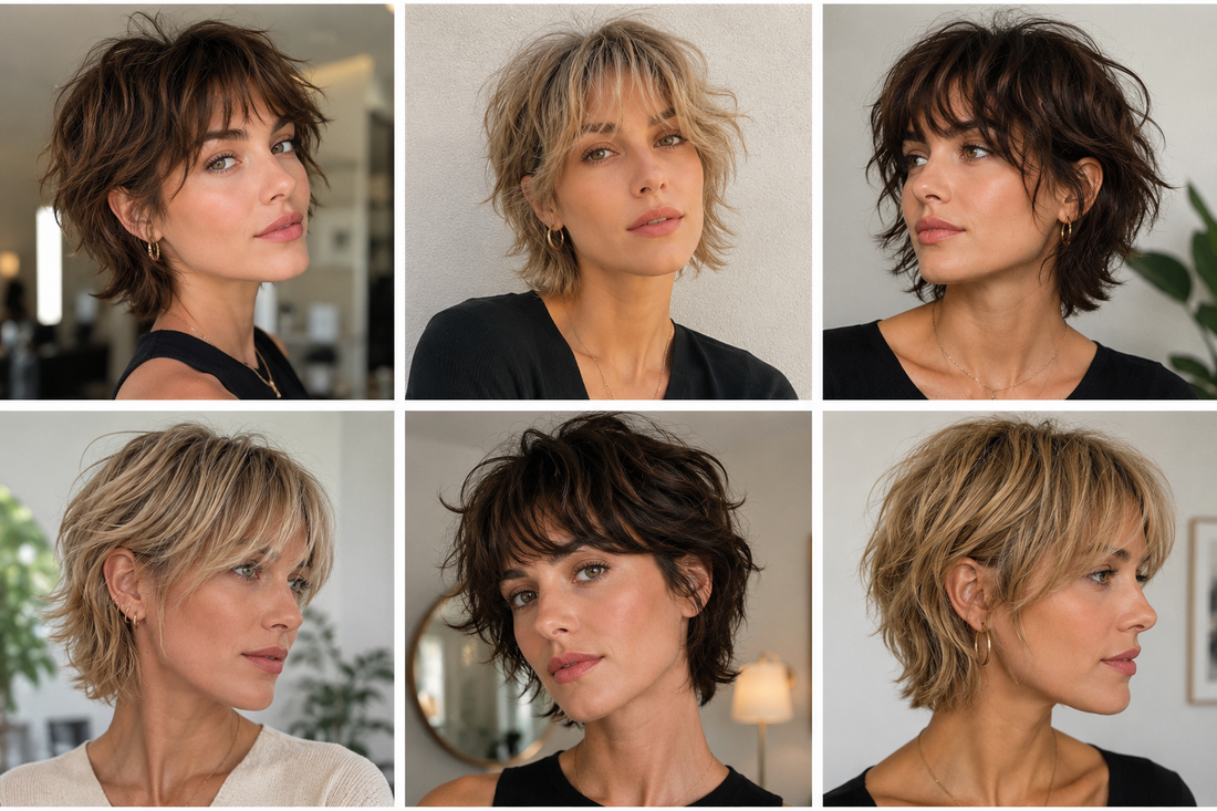 Examples of the bixie cut